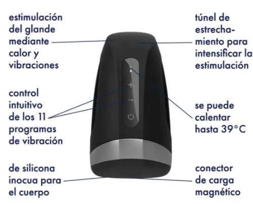 Masturbador Maculino Satisfyer Men Heat Vibration