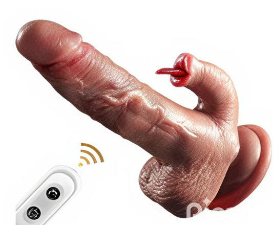 Vibrador Realista con Lengua