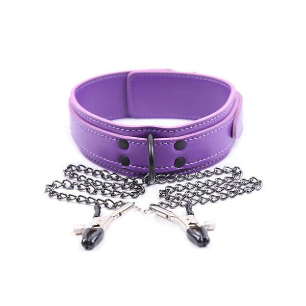 Collar de Pezones Bondage Purpura