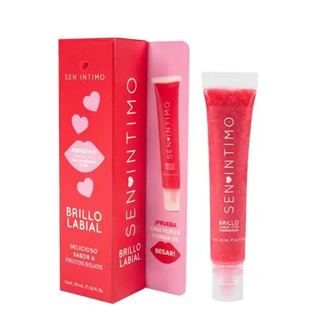 Brillo labial con feromonas frutos rojos