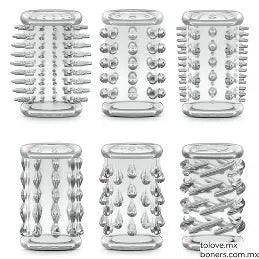 Set de Semi Fundas Texturizadas para el Pene