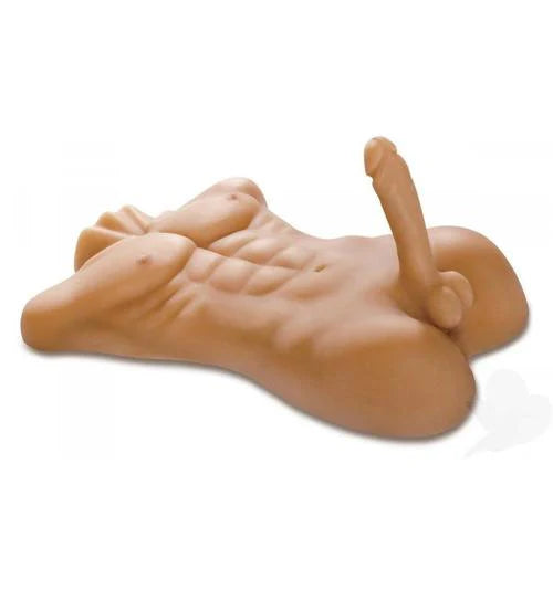 Torso Masculino con Dildo Realista de 18 cm